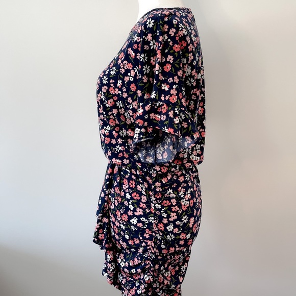 Michael Kors Floral Matte Jersey Ruffled Dress Size XS - Picture 10 of 12